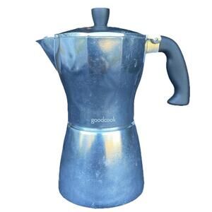Goodcook Koffe 12-Cup Aluminum Stovetop Moka Pot Espresso Maker, Silver